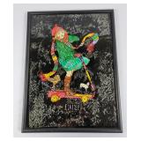 'Elaine' On Scooter Mixed Media Foil Art