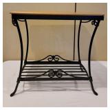 Longaberger Wrought Iron & Wood Table Stand