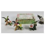 Hummingbird Figurines+ & Keepsake Box w/ Cards (5)
