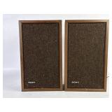 Vintage Sony Bookshelf Stereo Speakers