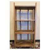 Mission Style Four Shelf Open Bookcase