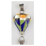 Mexican Sterling & Gemstone Hot Air Balloon