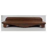 Hand Carved Wood Wall Mounted Shelf