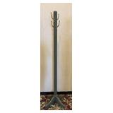 MCM Painted Grey Wooden Hall Tree