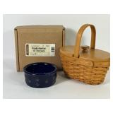 Longaberger Proudly American Crock & Basket NIB