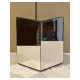Contemporary Beveled Mirror Accent Table