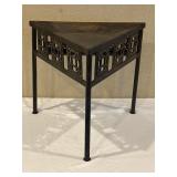 Cast & Hammered Metal Triangle Accent Table India