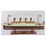 RMS Titanic Ocean Liner Wooden Model