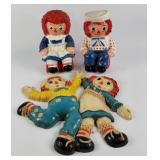 Raggedy Ann & Andy Coin Banks & Wall Decor (3)