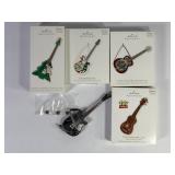 Hallmark Magic Sound Guitar Christmas Ornaments