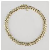 14k Gold Diamond Tennis Bracelet