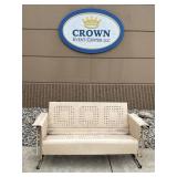 Vintage Bunting Metal Sofa Porch Glider