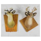Tiny Michigan Deer Head Plaques