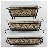 Temptations Old World Ovenware Set w/ Racks (3)