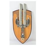 9/11 Commemorative Twin Tower Blade w/ Plaque