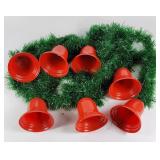 Christmas Bell Lights On Garland