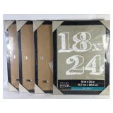 Black Wood Grain 18x24 In. Picture Art Frames NEW