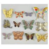 Costume Colorful Butterfly Brooches