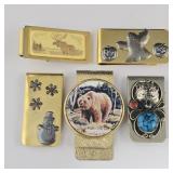Bears, Moose, Snowman & Ghost Money Clips (5)