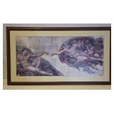 'The Creation of Adam' Print By Michelangelo