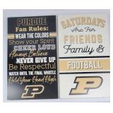 Purdue University Football Wooden Signs