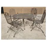 Woodward Wrought Iron Patio Dining Set (5)