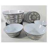 Temp-tations Old World Black Melamine Dinnerware