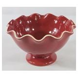 Longaberger Be My Valentine Ruffled Bowl