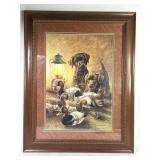 Labrador Puppies Duck Hunting Print By LR Kaatz