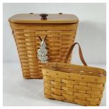 Longaberger Large & Small Mail Basket