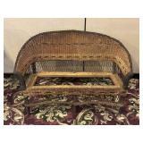 Antique Childï¿½s Wicker Patio Loveseat