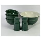 Longaberger Pottery Mixing & Dessert Bowl + (6)