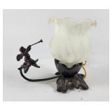 Tiffany Style Tulip & Cherub Table Lamp
