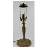 Art Nouveau Style Cast Metal Table Lamp