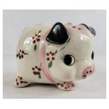 Porcelain Hand Painted Piggy Bank