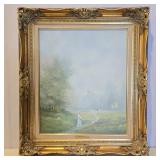 'Church in the Dale' Painting By K. Kirum