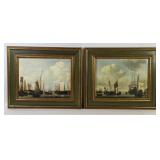 L.S. Ayers Dutch Ships Prints By W. Van Velde