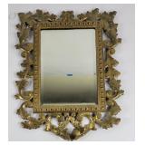 Ornate Brass Wall Mirror