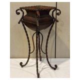 Rustic Bent Metal Plant Stand