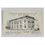 South Bend, IN Lumber Co. Postcard