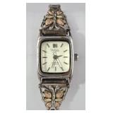 12k & Sterling Black Hills Gold Diamond Watch