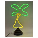 Neon Light Palm Tree Sculpture