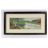 River Scene Oil Painting By Virginia Erdman