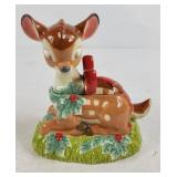 Walt Disney Bambi Christmas Ceramic Sugar Bowl