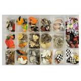 Halloween Pumpkins, Ghosts, Earrings, Pins +