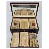 Hi-Gloss Red Jewelry & Makeup Box w/ Key