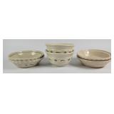 Longaberger Pottery Pie Plates & Bowls (6)