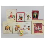 Hallmark Speedy, Porky, Bugs Christmas Ornaments