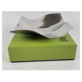 'W' Line Hammered Metal Dish By Wendell August