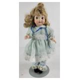 ï¿½Googly Eyedï¿½ Small Porcelain Doll w/ Stand
